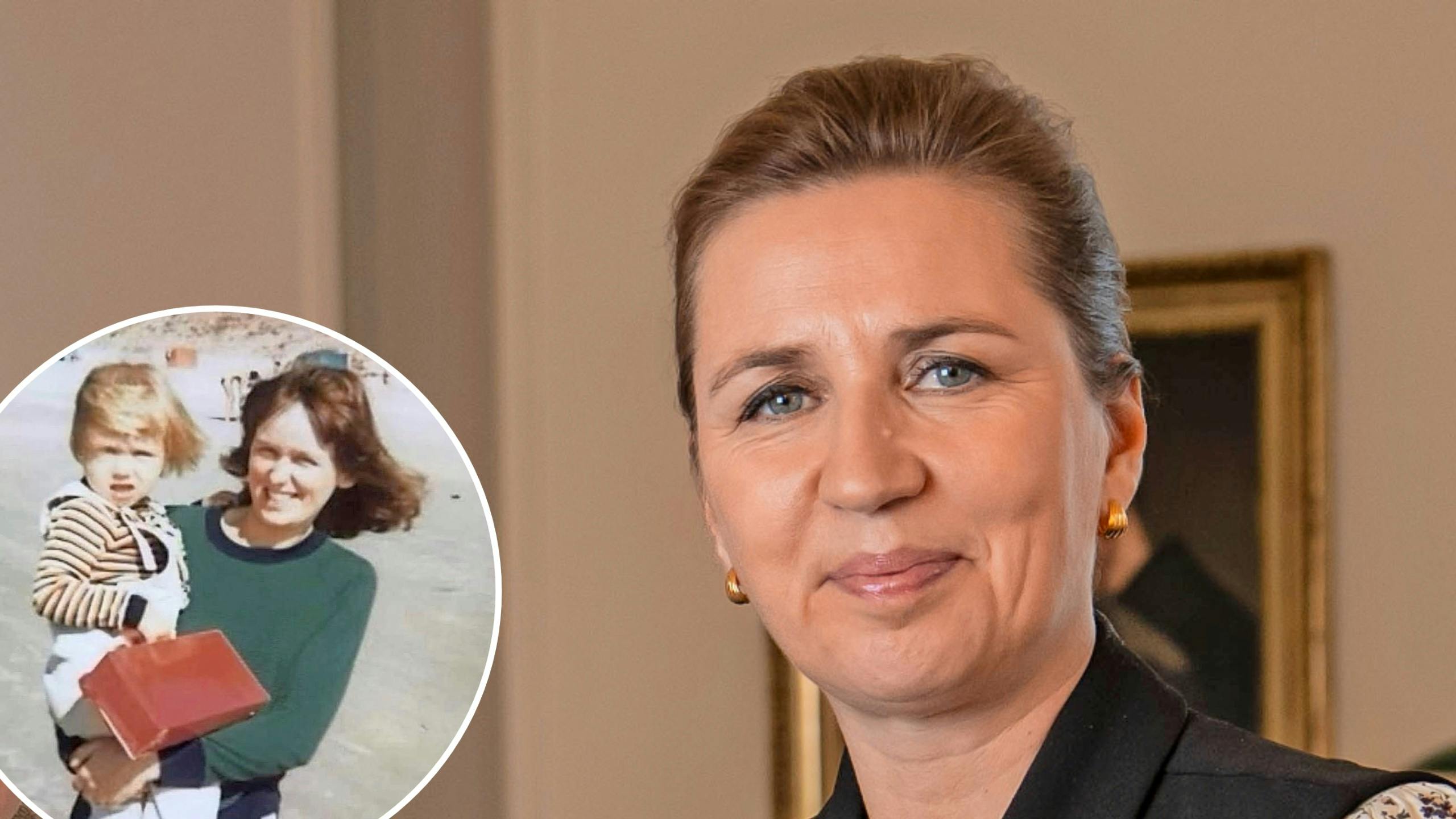 Mette Frederiksen samt hendes mor.