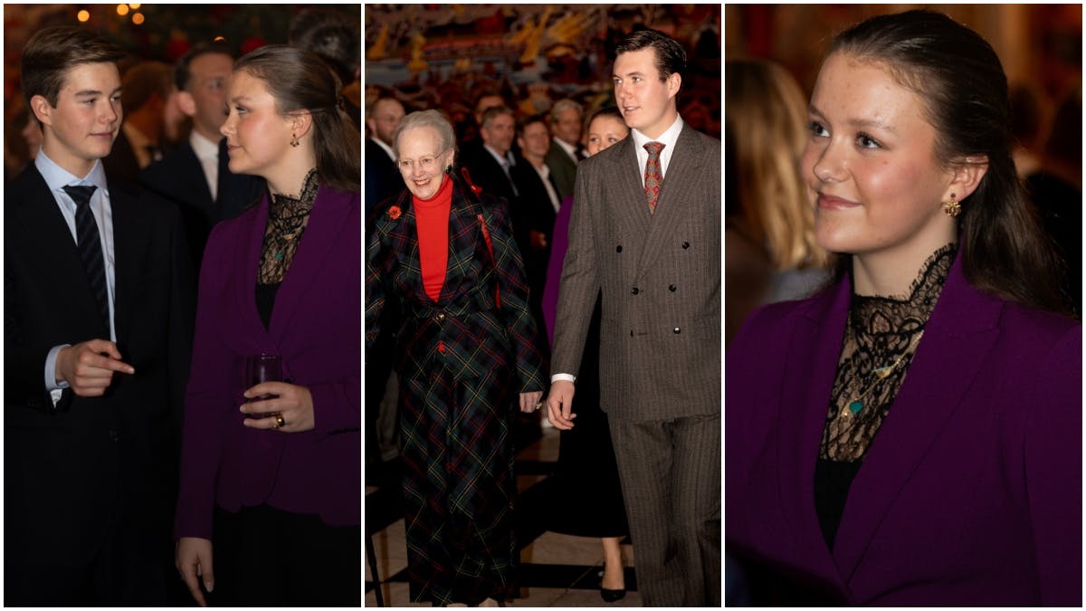 Kong Frederik og dronning Mary holder julearrangement for ansatte og nære samarbejdspartnere i Riddersalen på Christiansborg Slot.