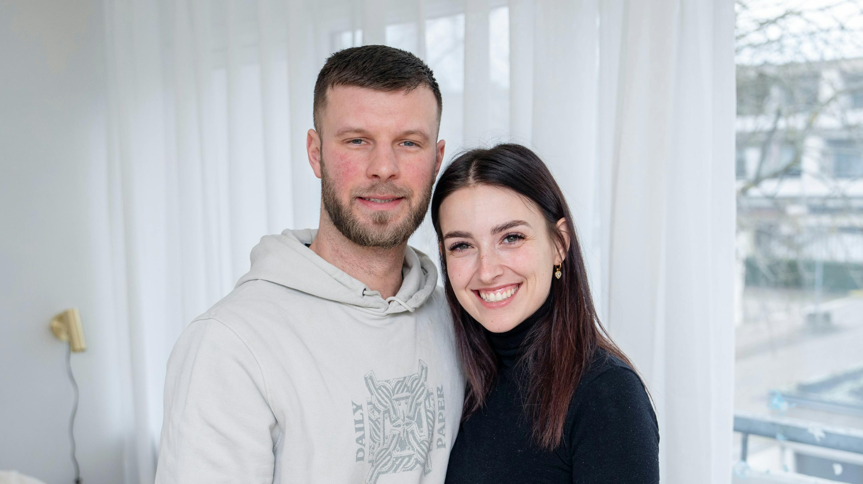 Daniel Brask og Maria Mainz har flyttet familien til Fredensborg. 