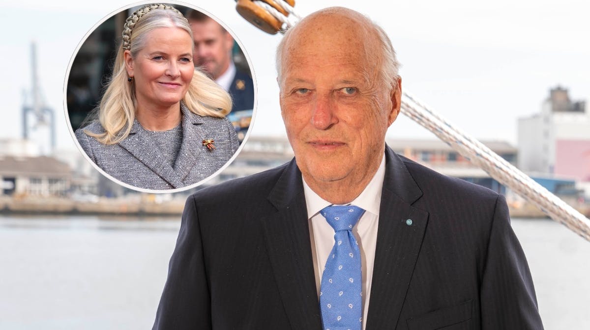 Kong Harald reagerer på kronprinsesse Mette-Marits sygdom