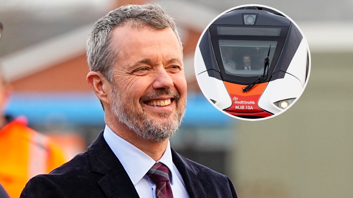 Da kong Frederik satte sig førersædet, måtte de andre andre råbe STOP