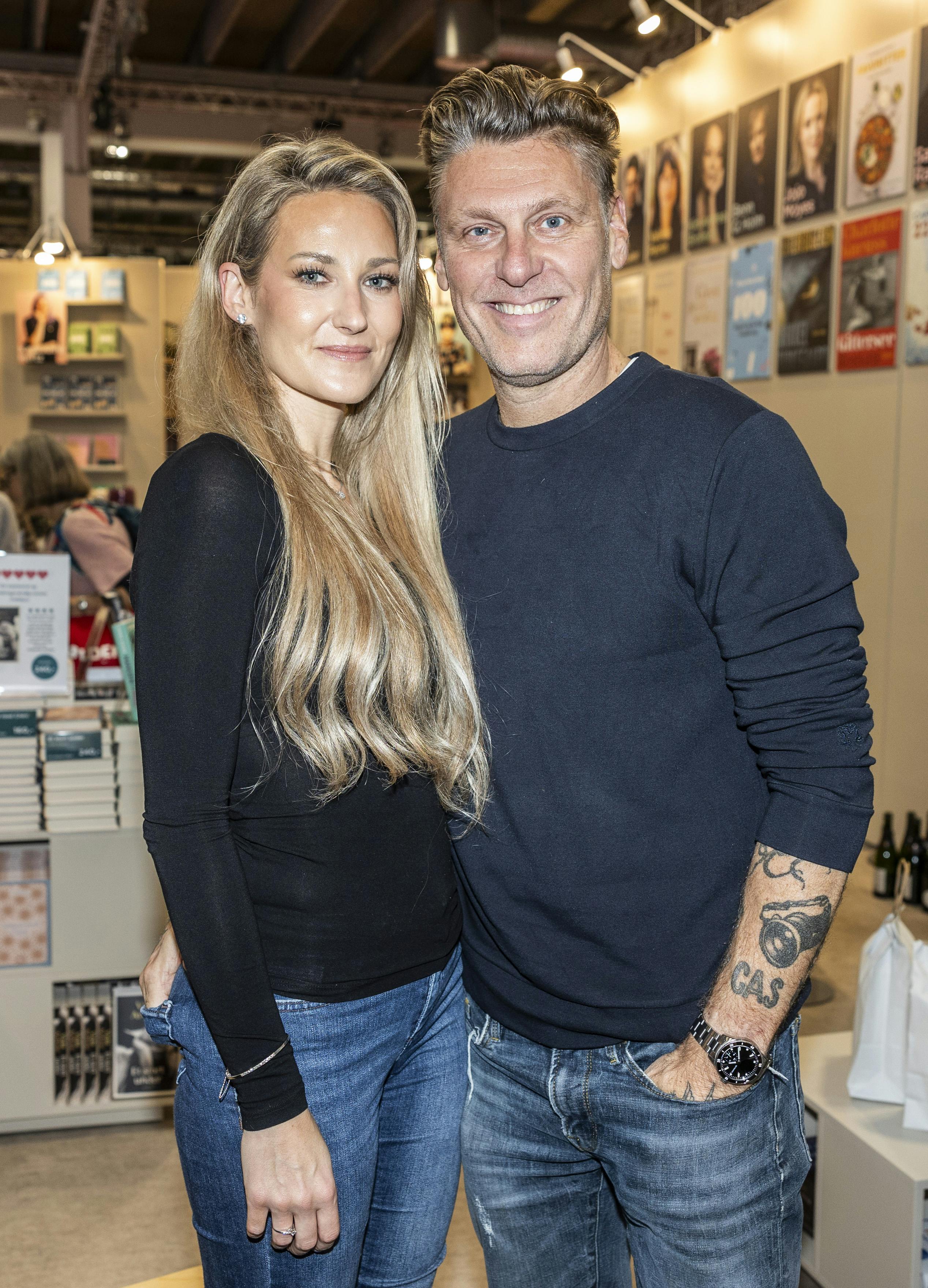 Timm Vladimir med sin kæreste Annemette på Bogforum. 