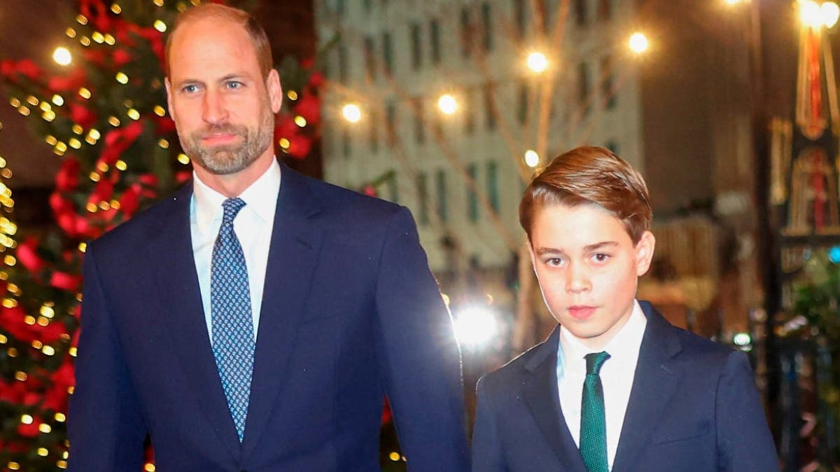 Prins William og prins George gav en hjælpende til en særlig julefrokost