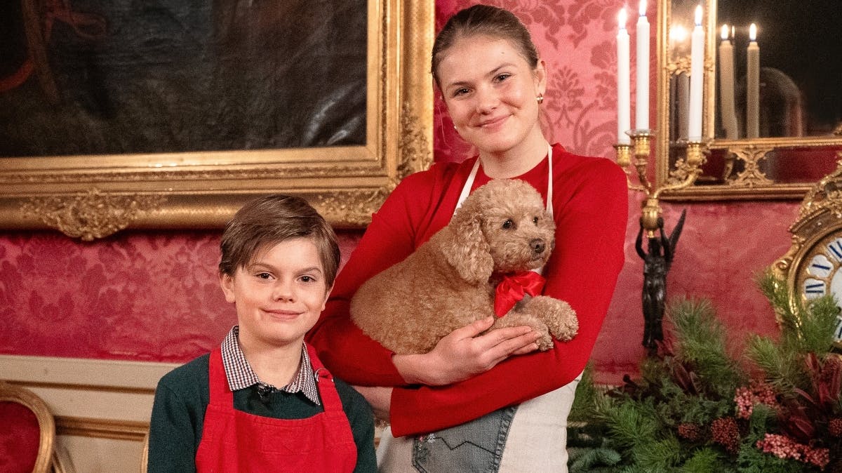 Prinsesse Estelle og prins Oscar er gået i køkkenet