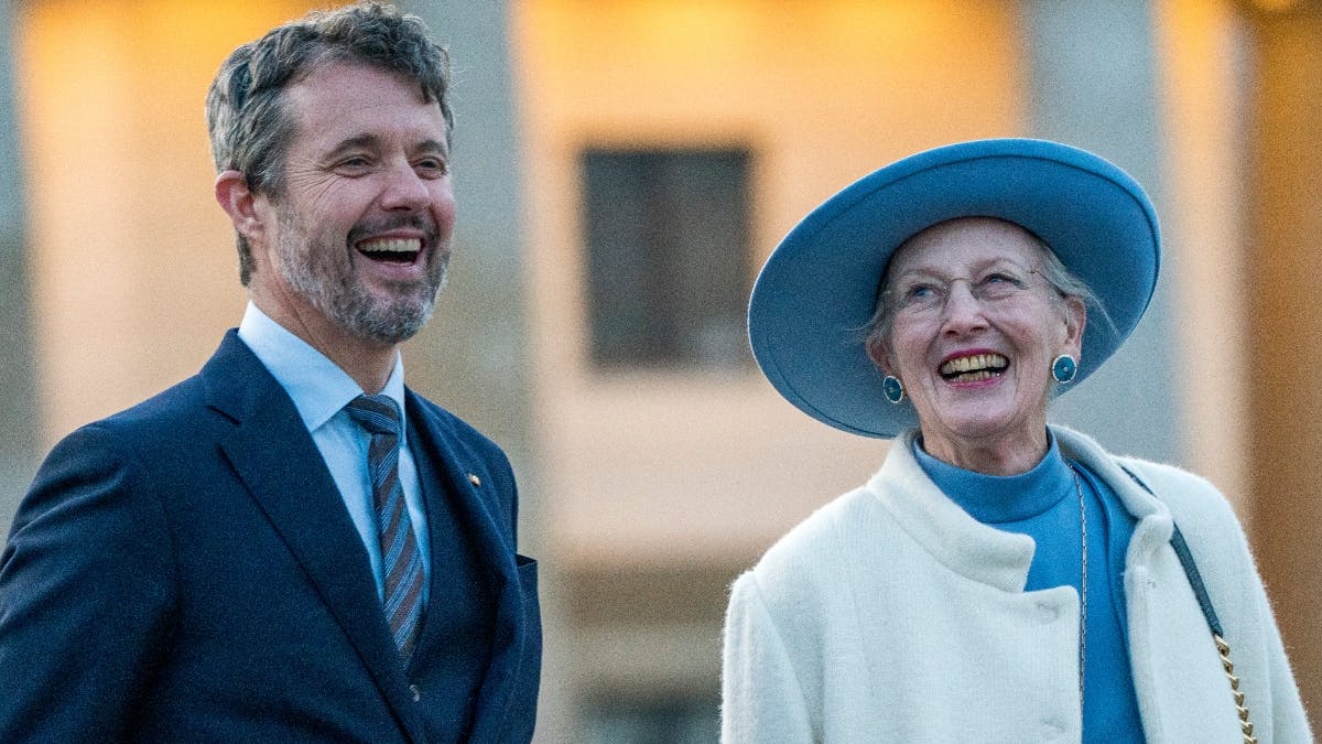 Kong Frederik og dronning Margrethe storhyggede sig også i hinandens selskab under statsbesøget i Berlin i 2021.