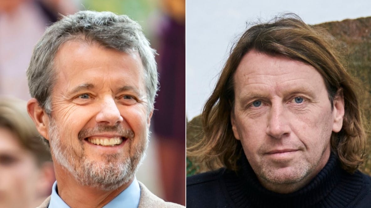 Kong Frederik og Anders Agger var fredag med på samme togtur.