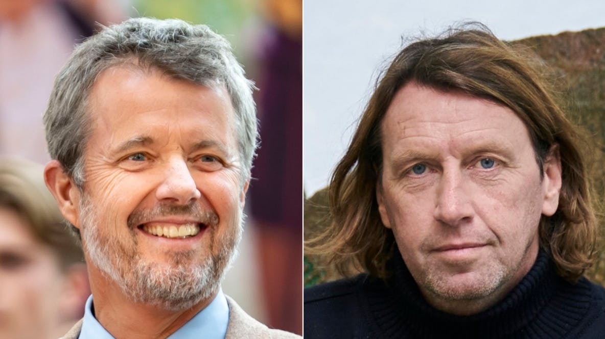 Kong Frederik og Anders Agger var fredag med på samme togtur.