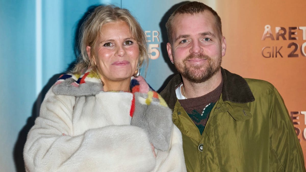 Sofie Linde og Joakim Ingversen var lidt trætte på den røde løber