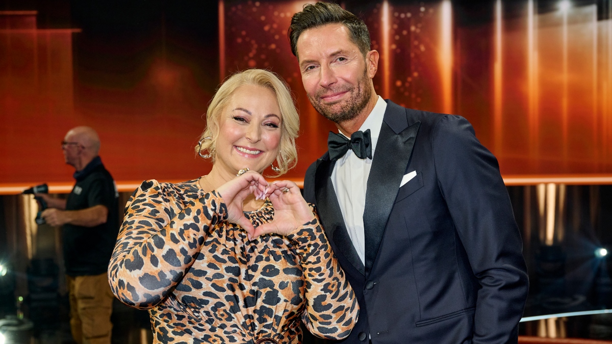 Stéphanie Surrugue og Kåre Quist sendte masser af kærlighed af sted efter en god aften