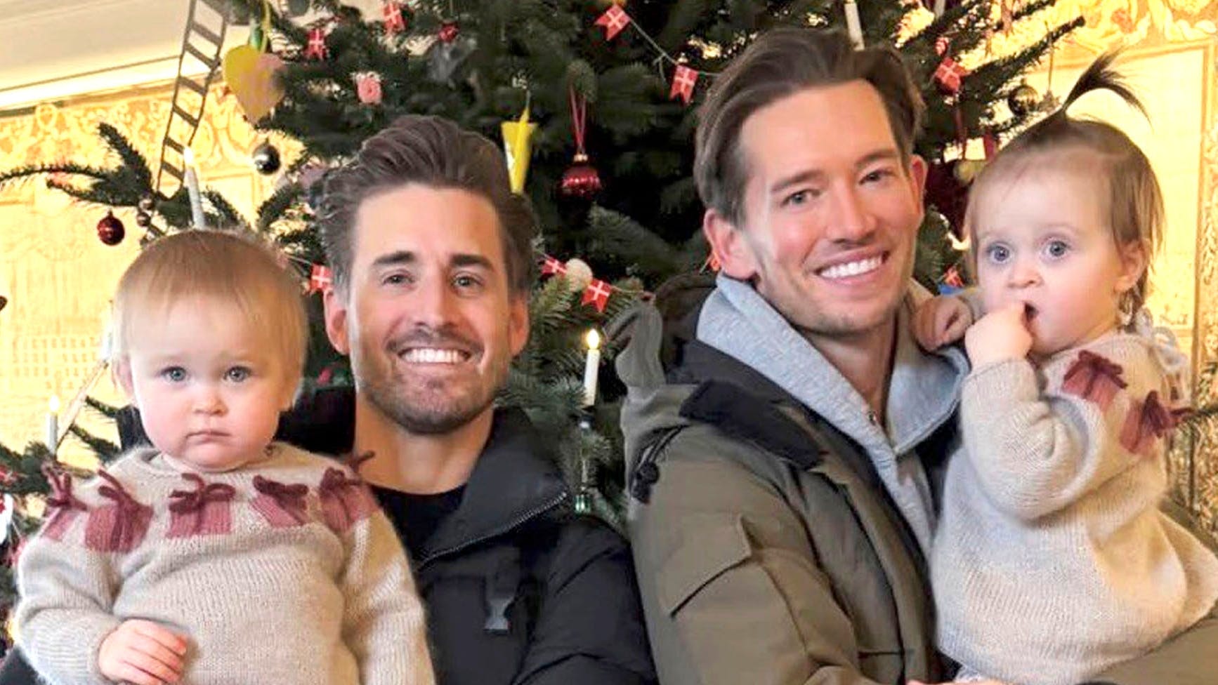 Frederik Haun med Nora og Morten Kjeldgaard med Emma. 