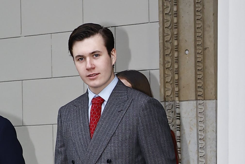 Kronprins Christian i flot julestil første juledag.