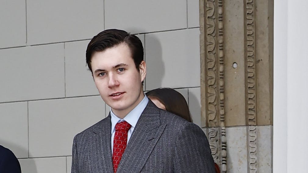 Kronprins Christian i flot julestil første juledag.