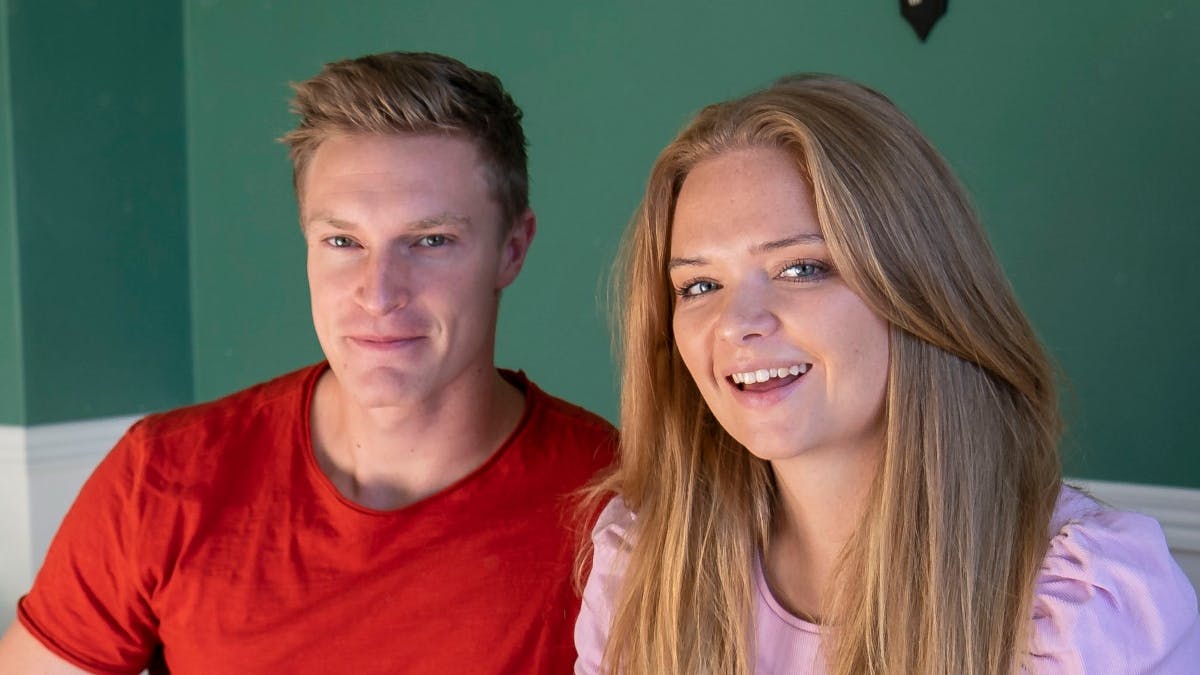 Stephanie og Kristoffer fra "Nybyggerne".