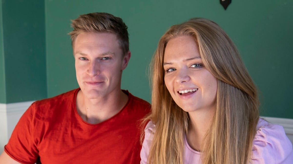 Stephanie og Kristoffer fra "Nybyggerne".