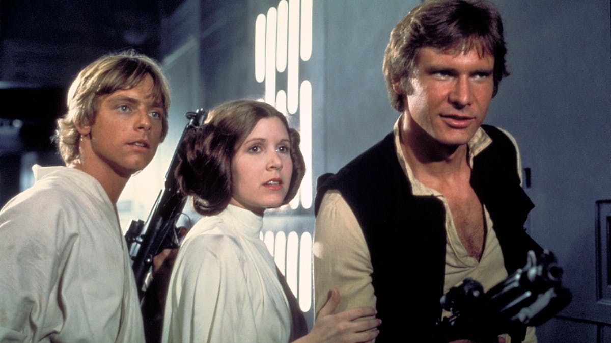 Carrie Fisher i "Star Wars: A new hope".