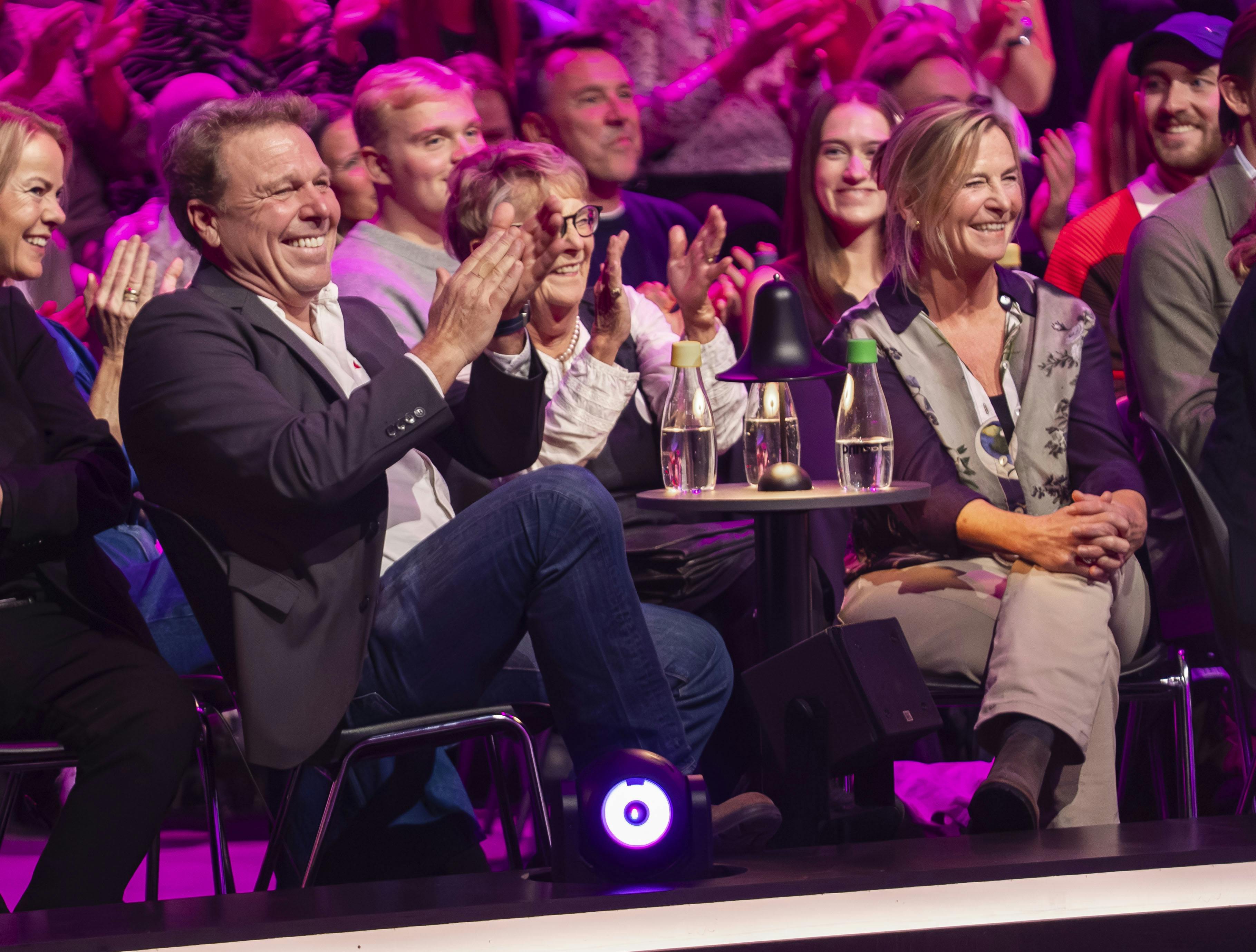 Mikkel og Marian i "Vild med dans"-studiet.