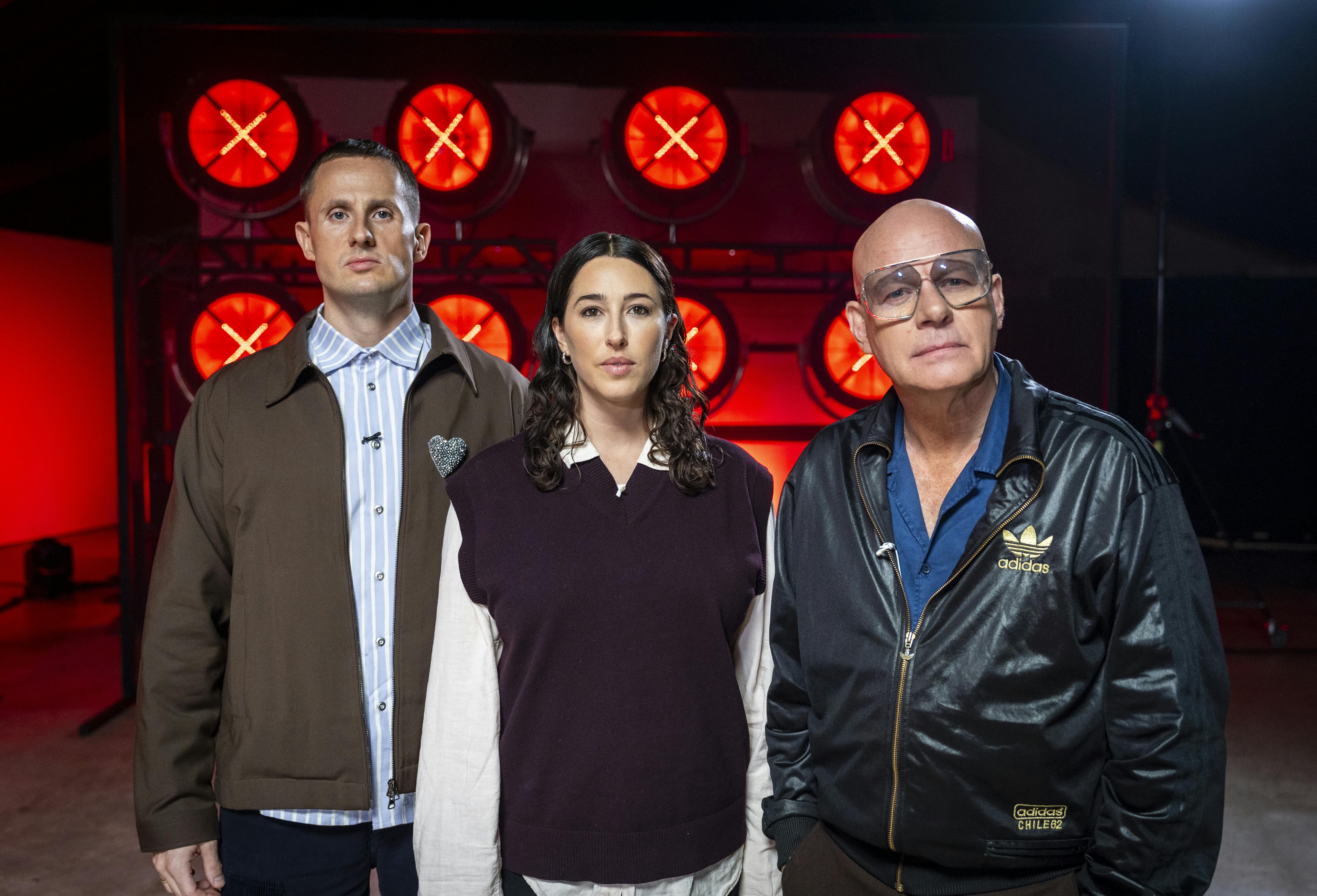 De tre dommere i "X Factor" er Benjamin Hav, Drew Sycamore og Thomas Blachman.