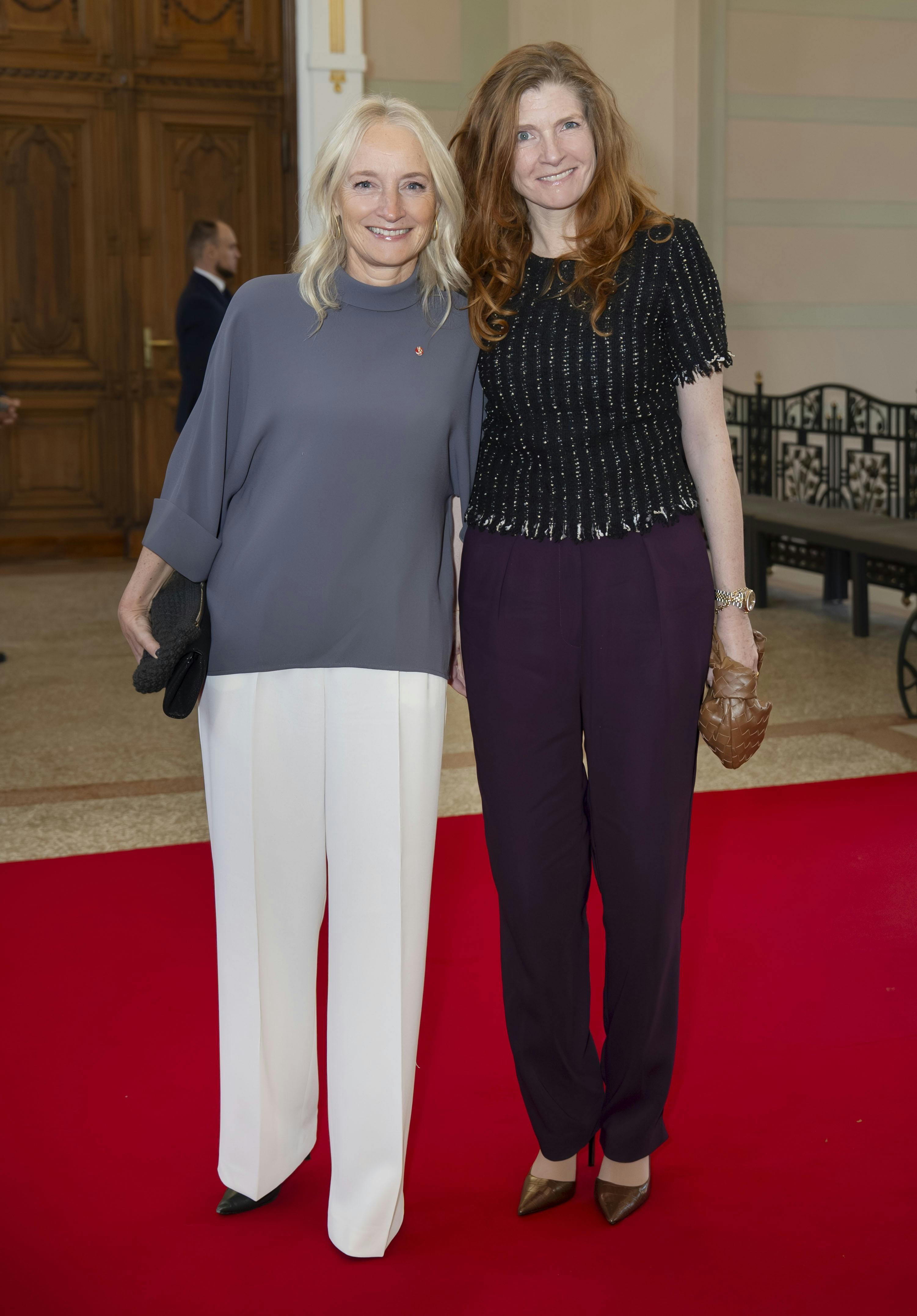 OPGAVE: Kongeparret på statsbesøg i Riga/Letland. Reception på det NationaleKunstmuseum, ankomst og modtagelse af gæster.STED: Riga/LetlandDATO: 20251029JOURNALIST: Ulrik UlriksenFOTOGRAF: Hanne Juul Kong Frederik og Dronning Mary på statsbesøg i Riga/Letland. 28-29 oktober 2025