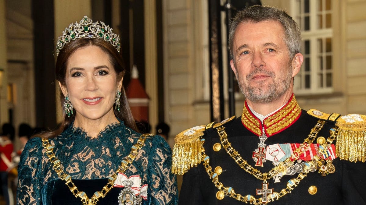 Dronning Mary og kong Frederik til nytårstaffel i 2025.