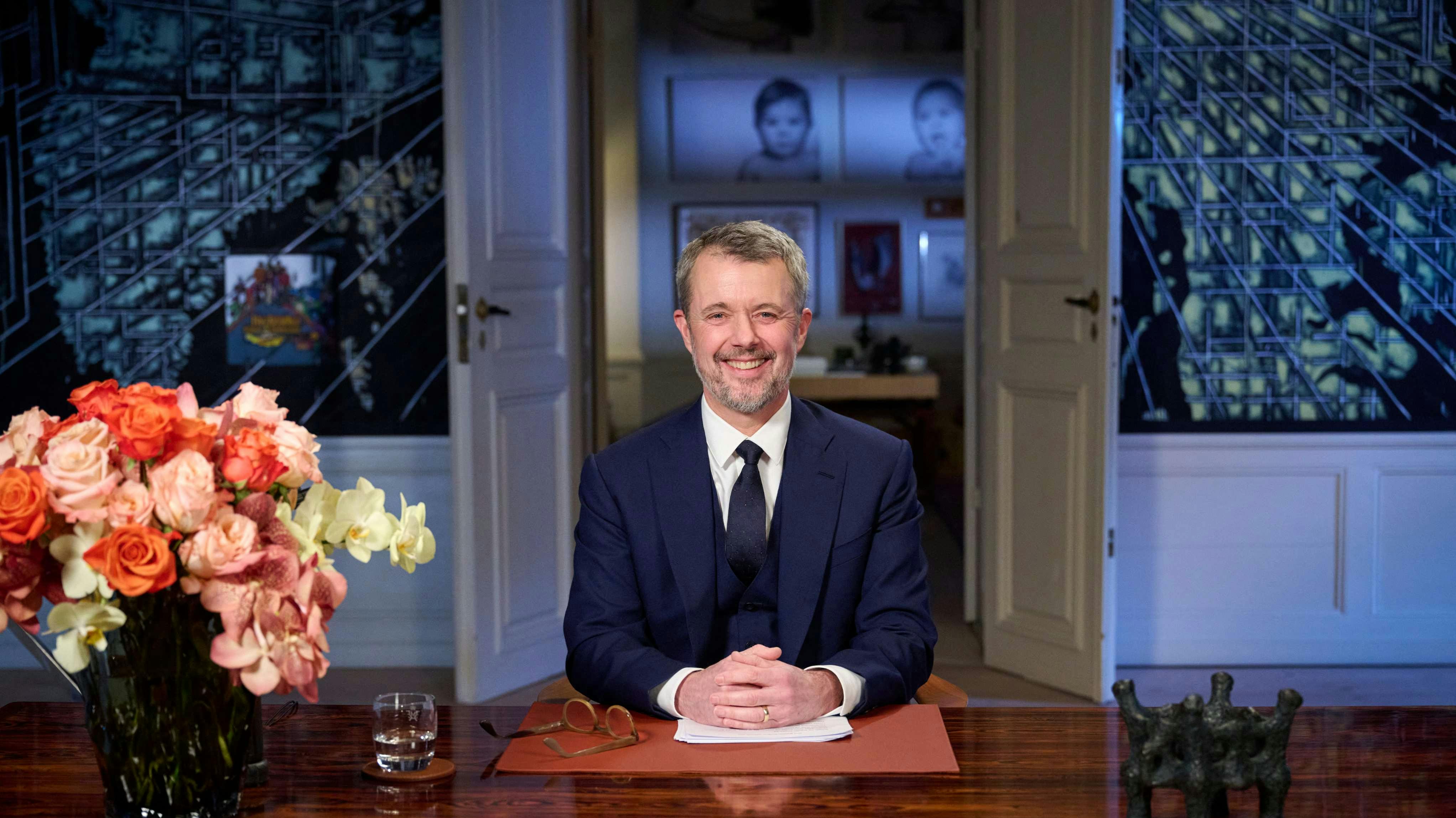 Kong Frederik holder nytårstale den 31. december 2025.