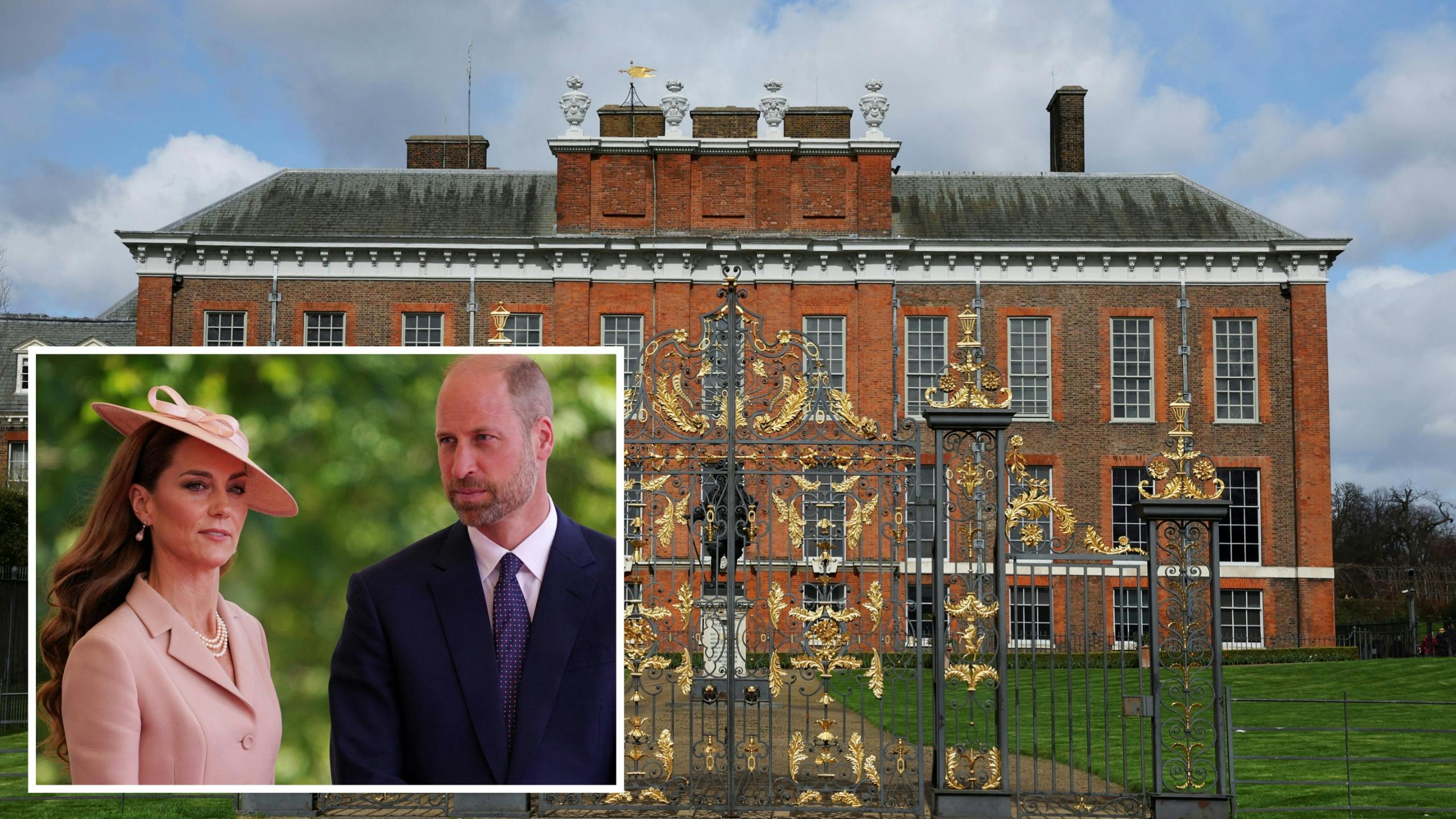 Prins William og prinsesse Catherine bor sammen med en del andre kongelige på Kensington Palace.