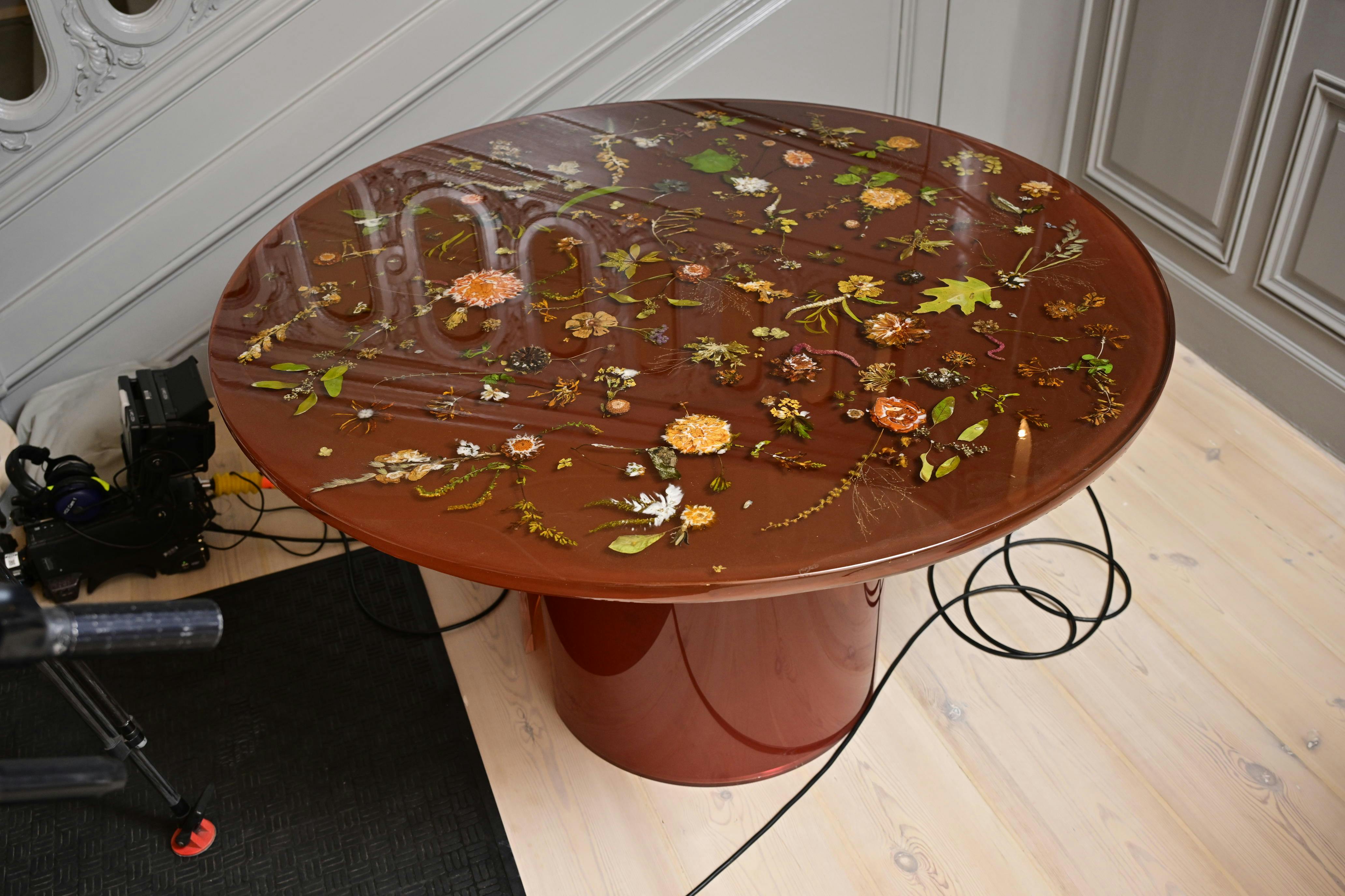 Sådan ser dronning Marys kreation af et bord ud.