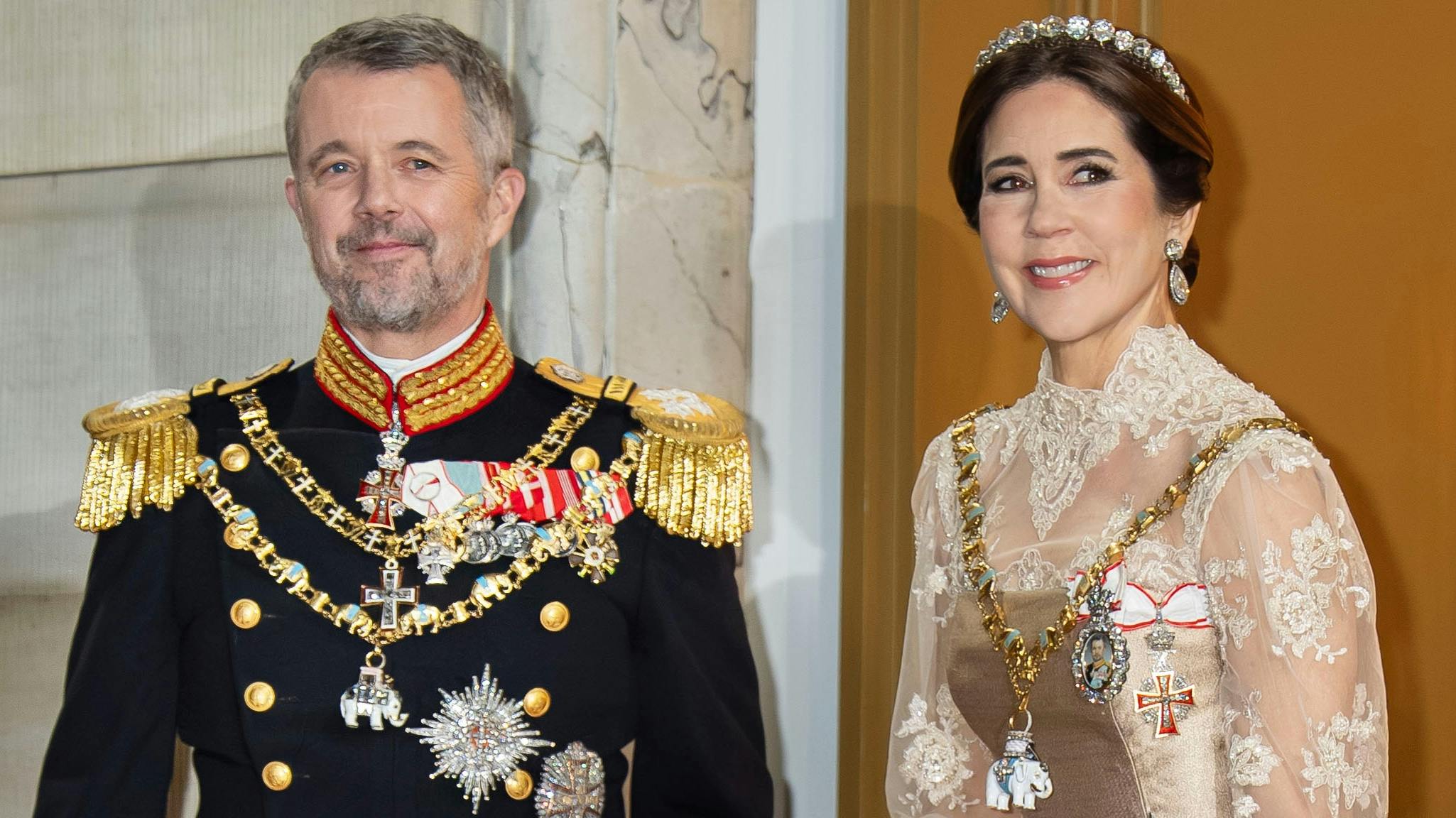 Kong Frederik og dronning Mary.