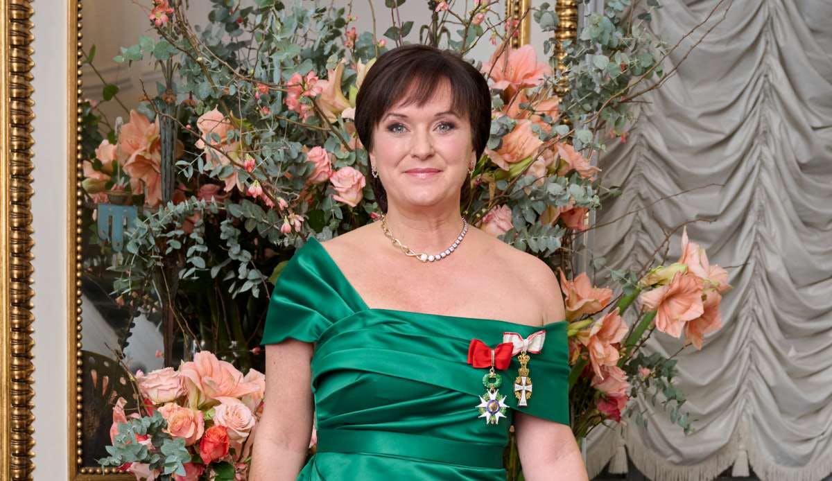 Indenrigs- og sundhedsminister Sophie Løhde til nytårskur og -taffel hos kong Frederik og dronning Mary den 1. januar 2026.