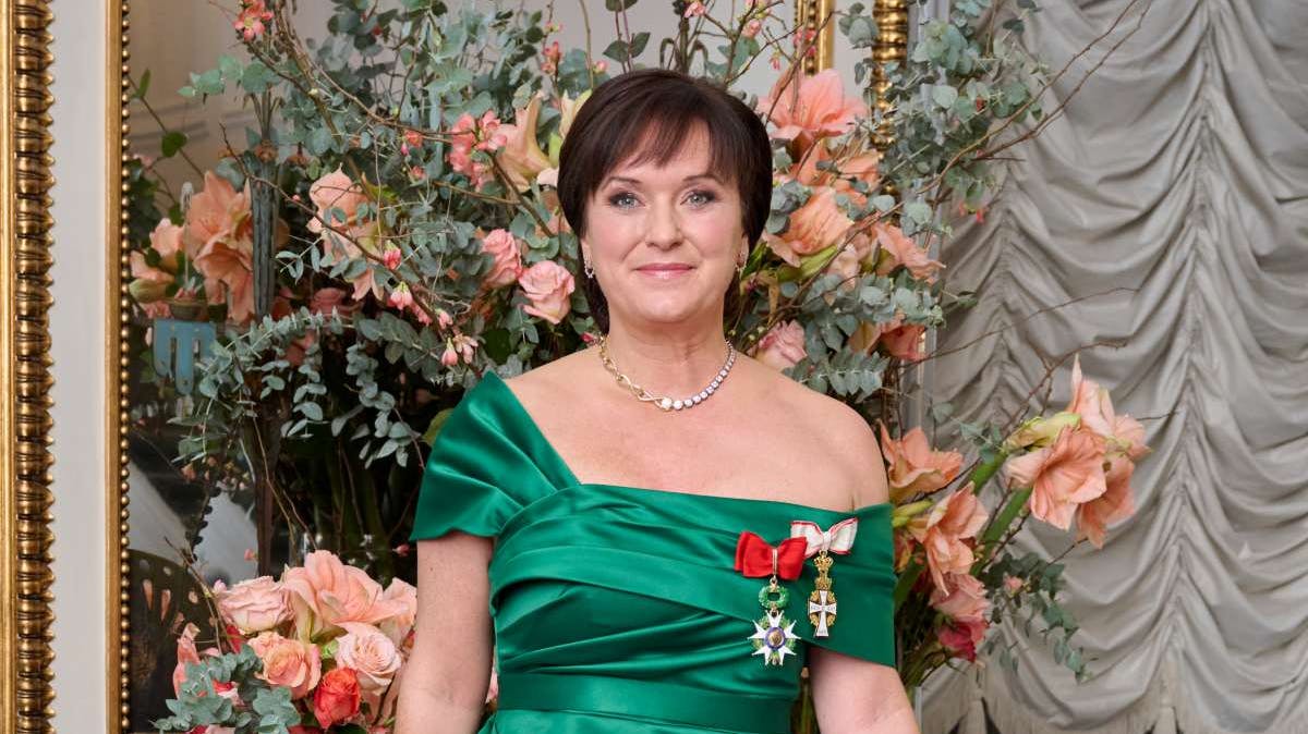 Indenrigs- og sundhedsminister Sophie Løhde til nytårskur og -taffel hos kong Frederik og dronning Mary den 1. januar 2026.