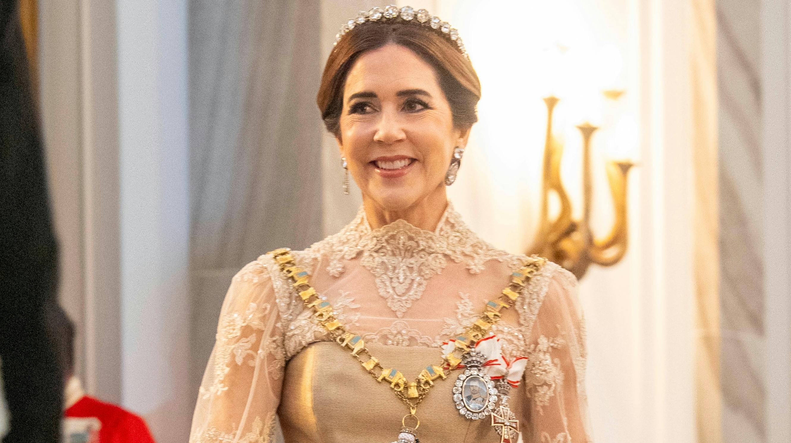 Dronning Mary til nytårstaffel 1. januar 2026.