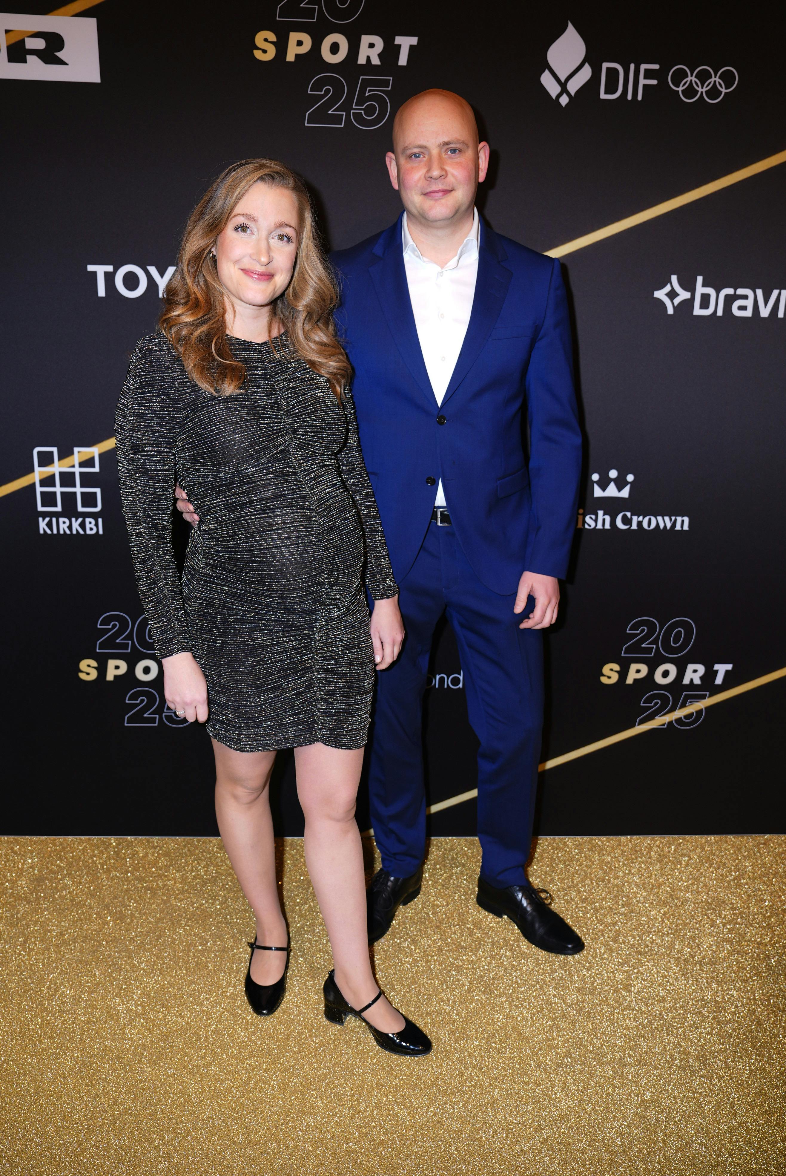 Camilla Søe og kulturminister Jakob Engel-Schmidt på rød løber til Sport 2025 i Herning.