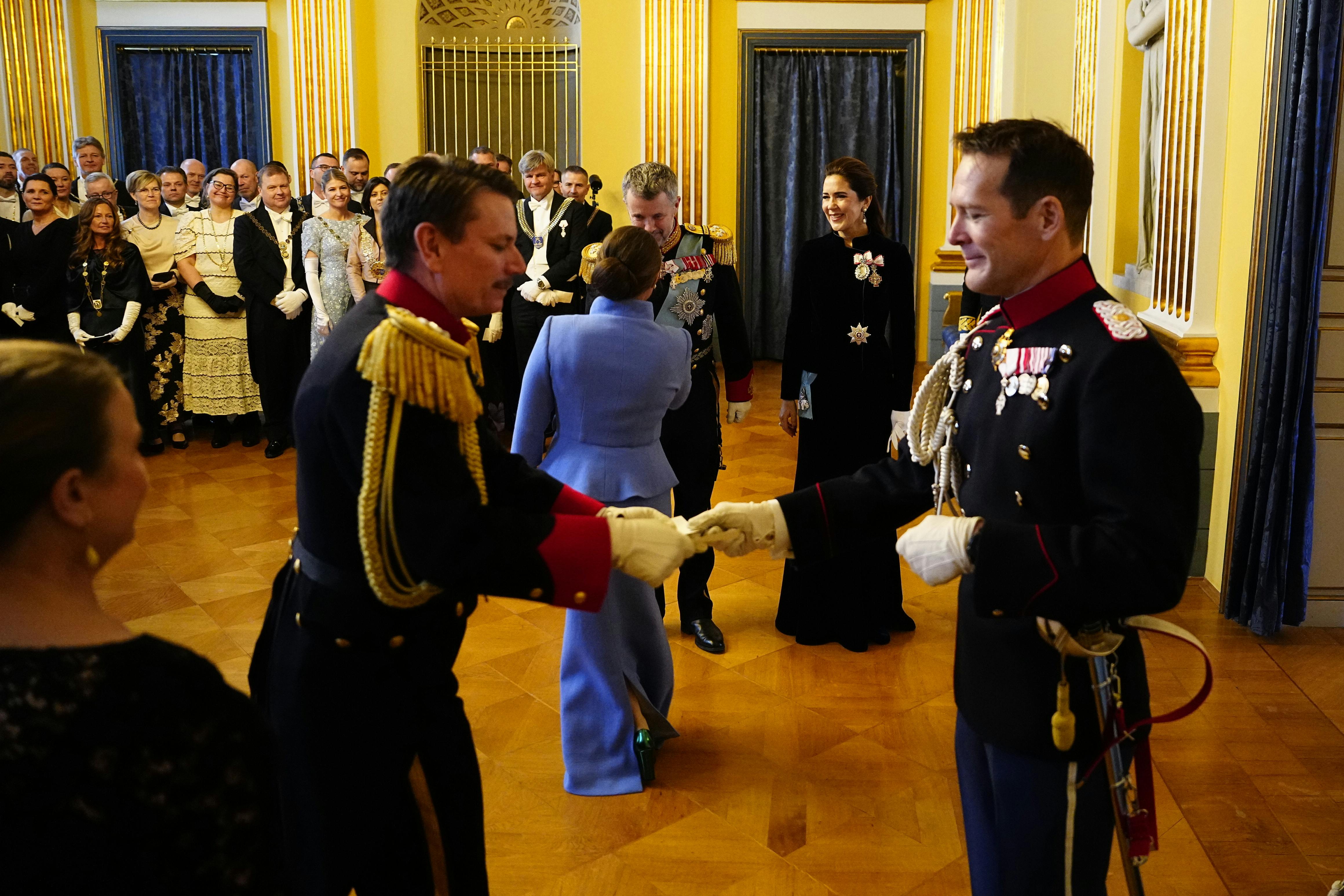 Kongeparret afholder nytårskur for borgmestre og regionsrådsformænd i Christian VIII's Palæ, Amalienborg i København, mandag den 5. januar 2026.