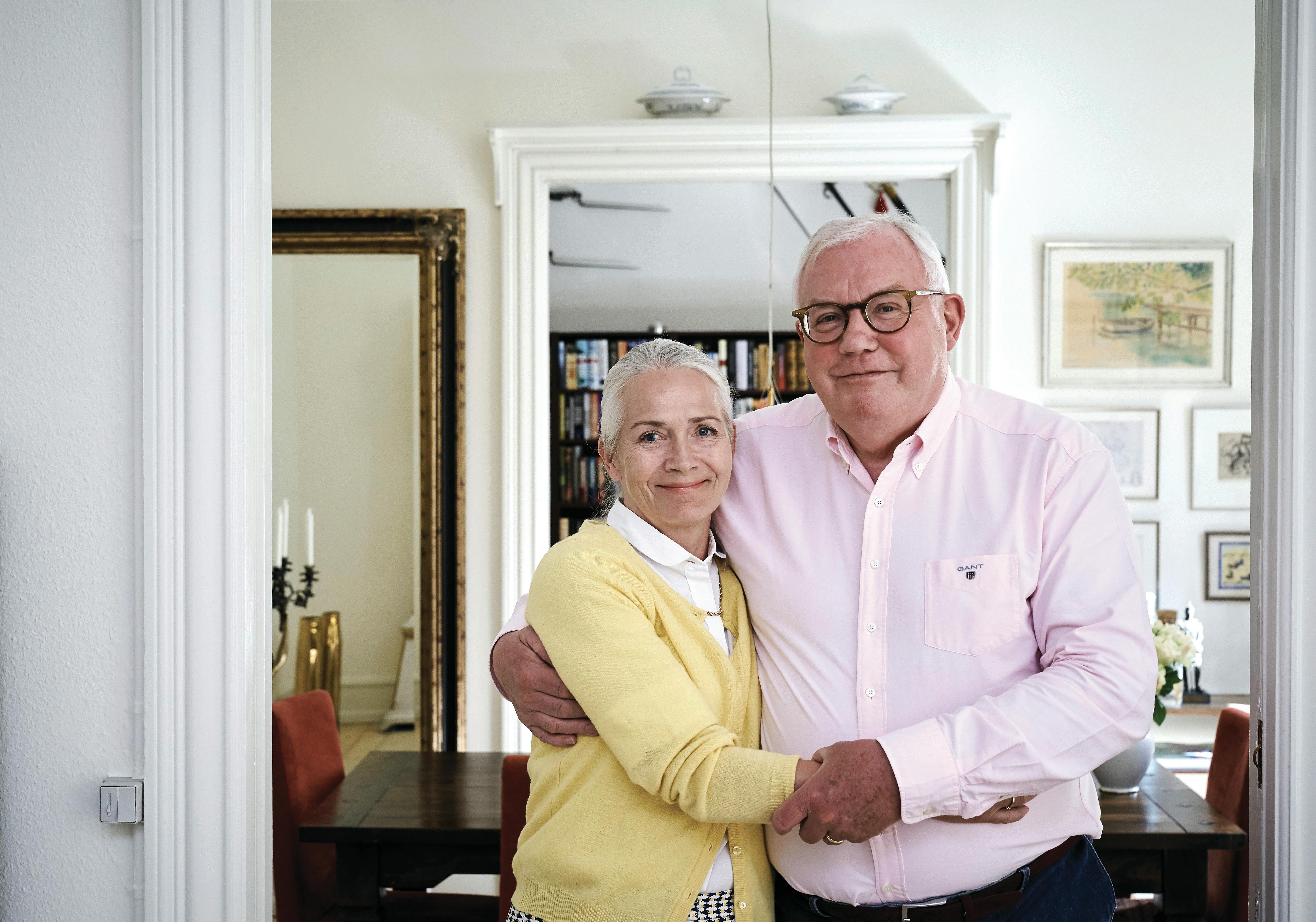 Hans Engell med sin elskede hustru Pernille i 2020. 