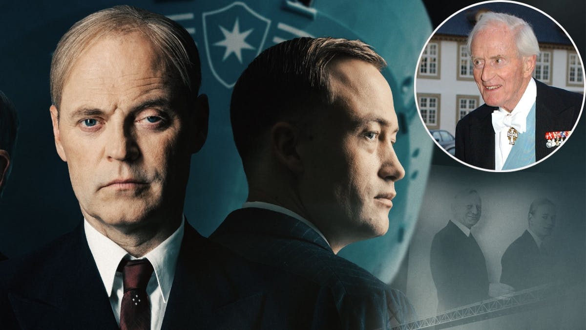 Jacob Lohmann og Oscar Giese i "Mærsk Dynastiet". Indsat: Mærsk McKinney Møller i 2002. 