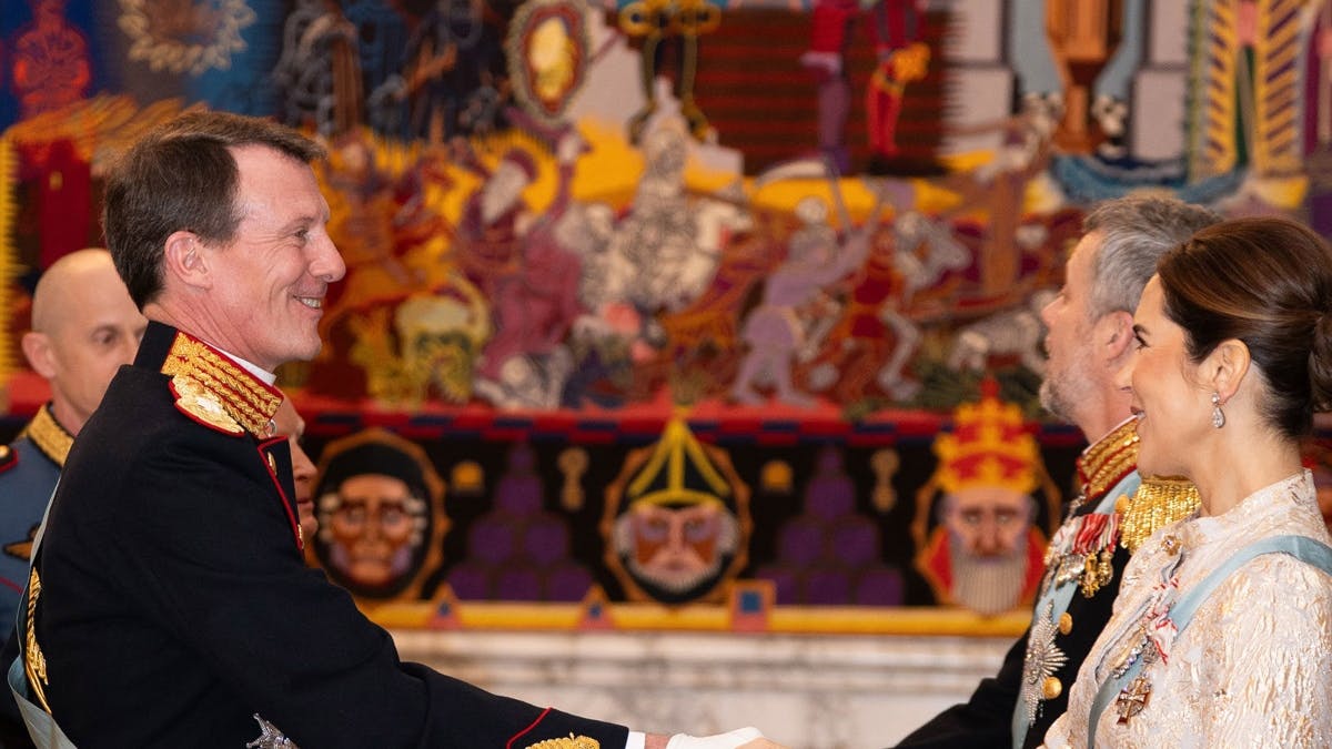 Prins Joachim til nytårskur hos kongeparret den 6. januar 2026. &nbsp;