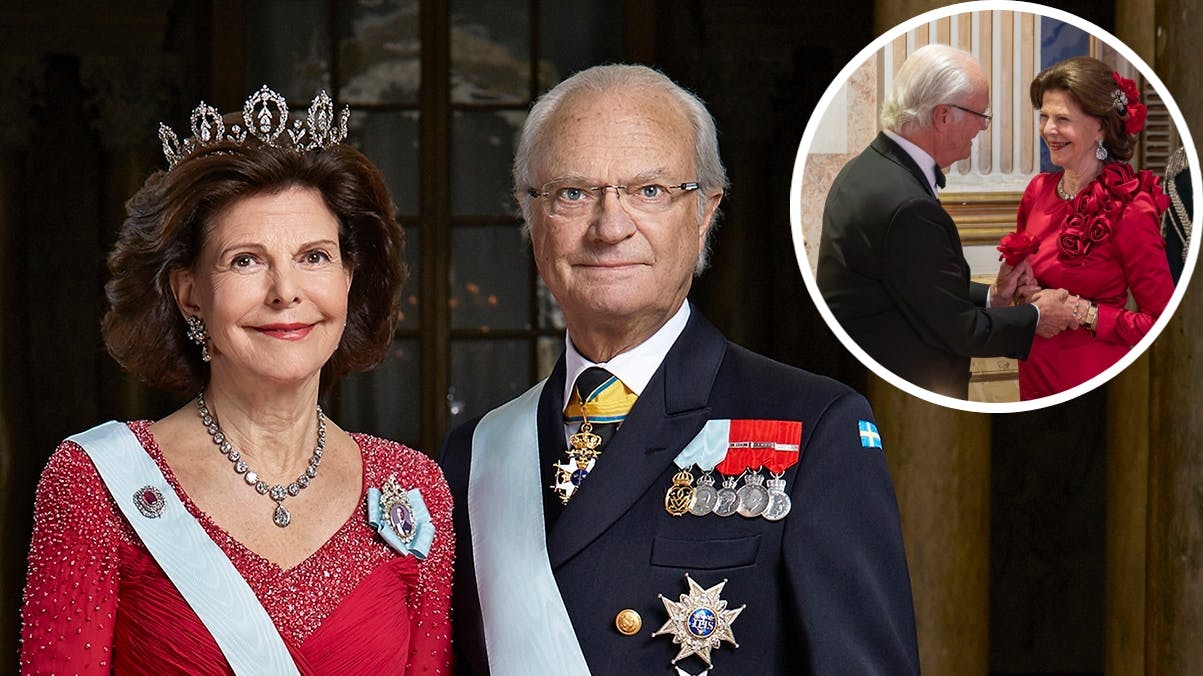 Dronning Silvia og kong Carl Gustaf kan fejre guldbryllup i 2026. 