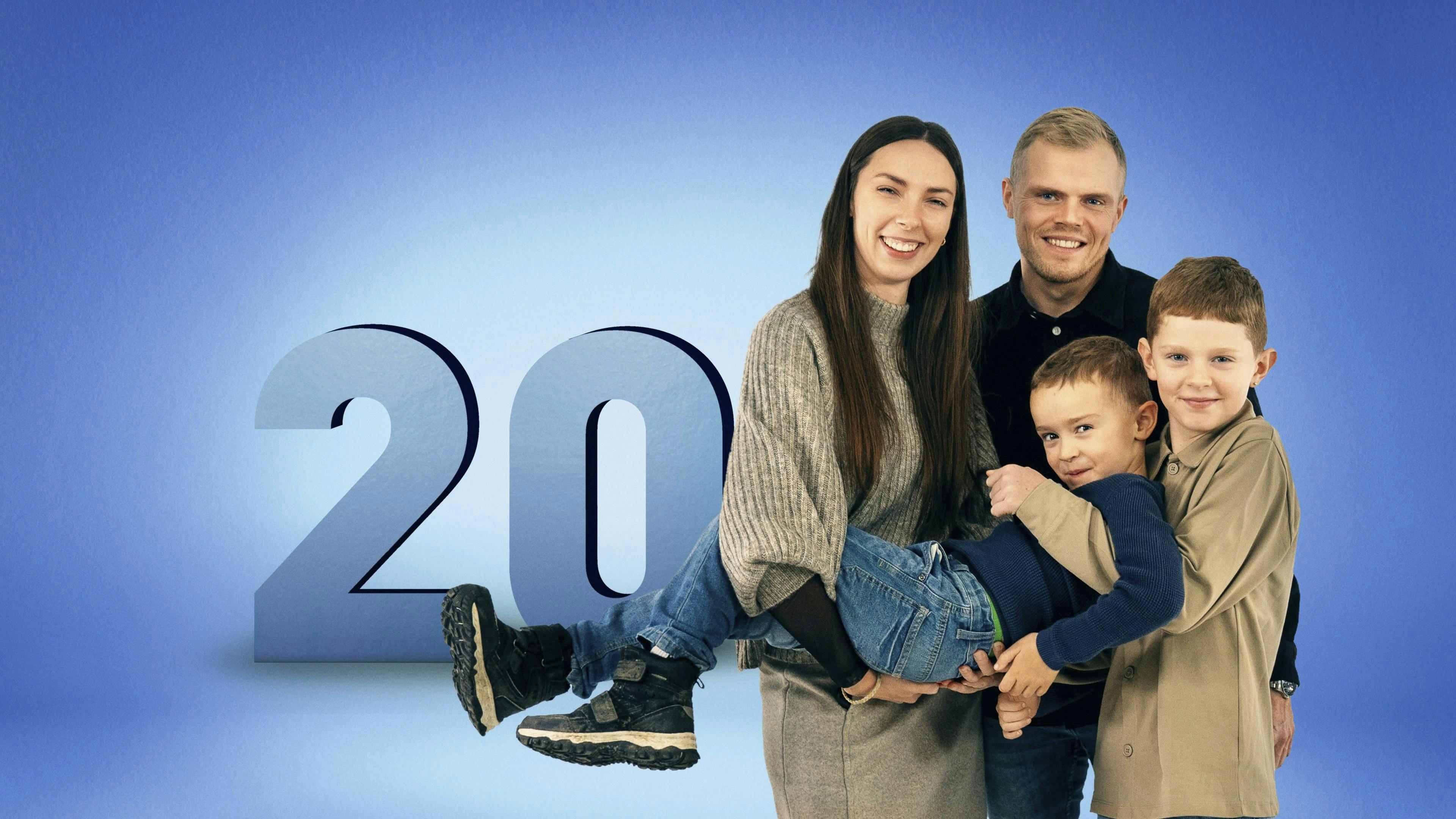 Asmus, Malthe, Lena og Mads Gram Thomsen fra "Årgang 20". 