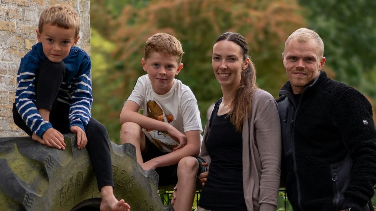 Asmus, Malthe, Lena og Mads Gram Thomsen fra "Årgang 20".