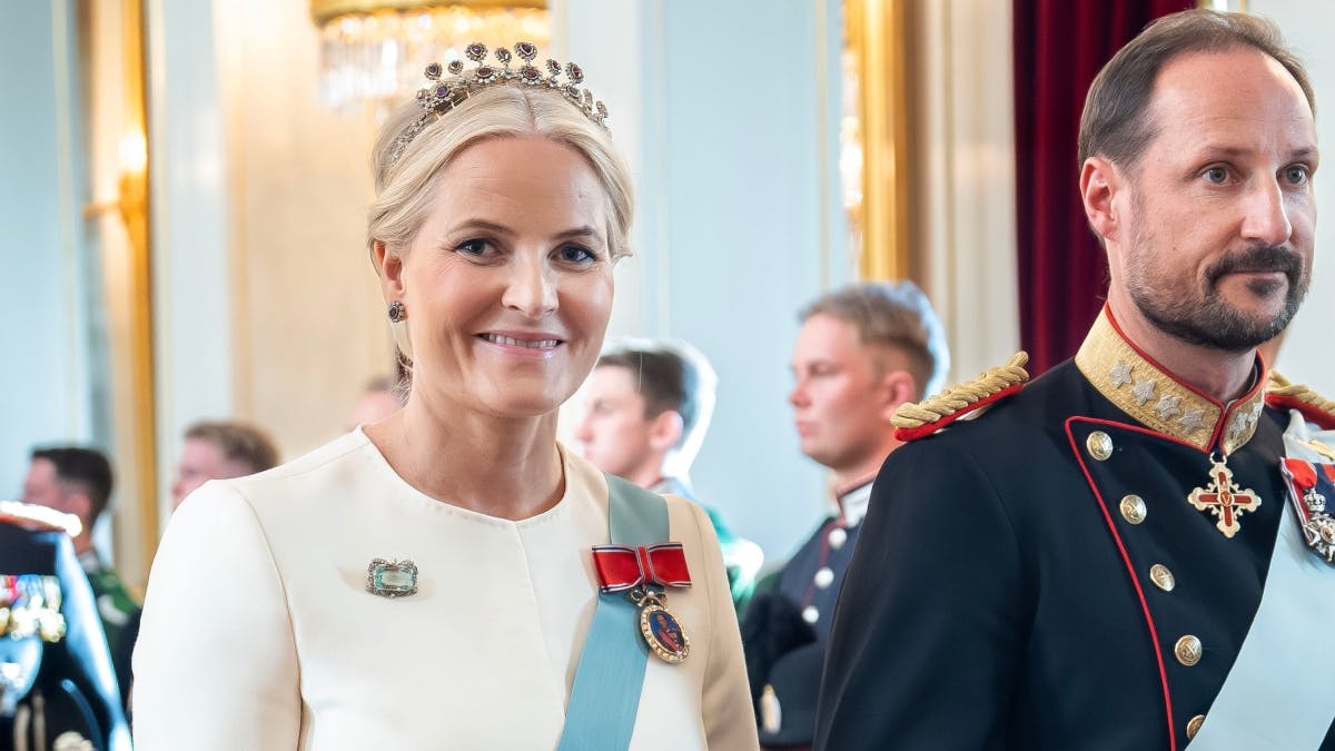 Kronprinsesse Mette-Marit og kronprins Haakon.&nbsp;