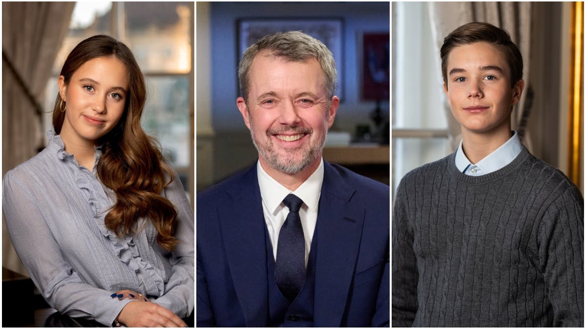 Kong Frederik var på officiel opgave på prinsesse Josephine og prins Vincents fødselsdag. 