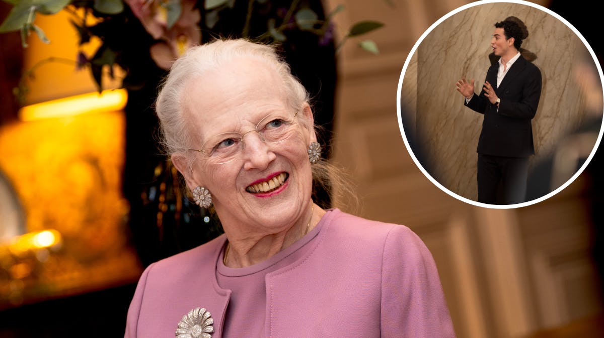 Dronning Margrethe. Indsat foto: Al-Fadl Salem optræder under dronning Margrethes nytårskur. 