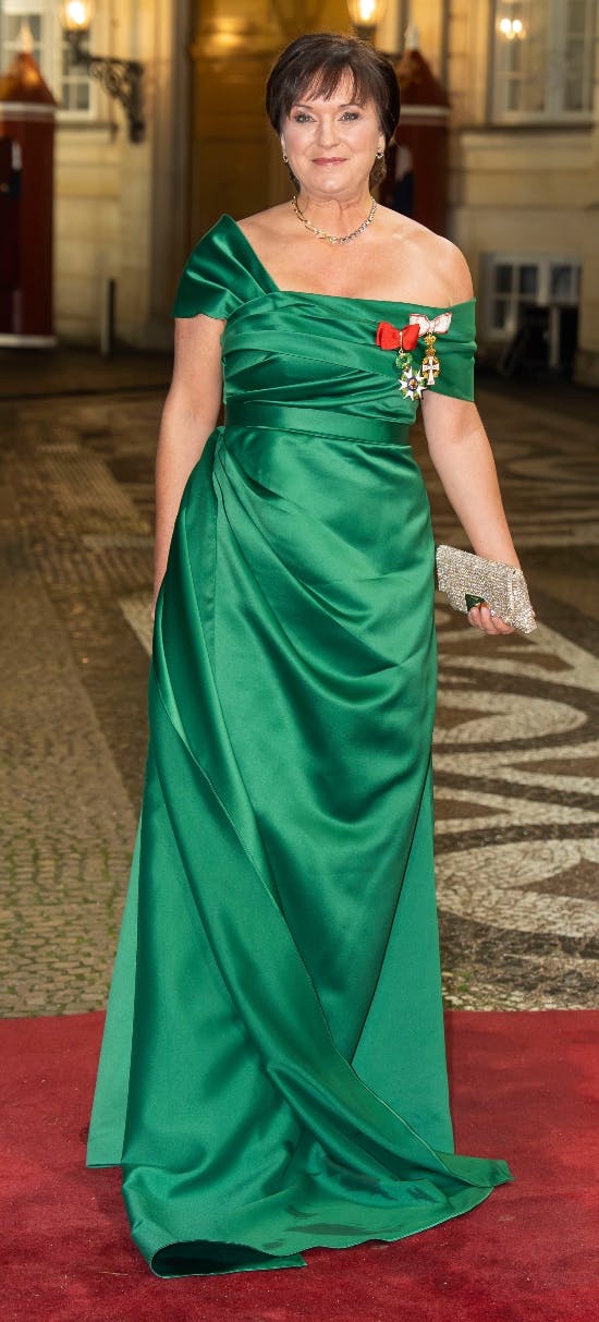 Sophie Løhde gjorde lykke i grønt på den røde løber