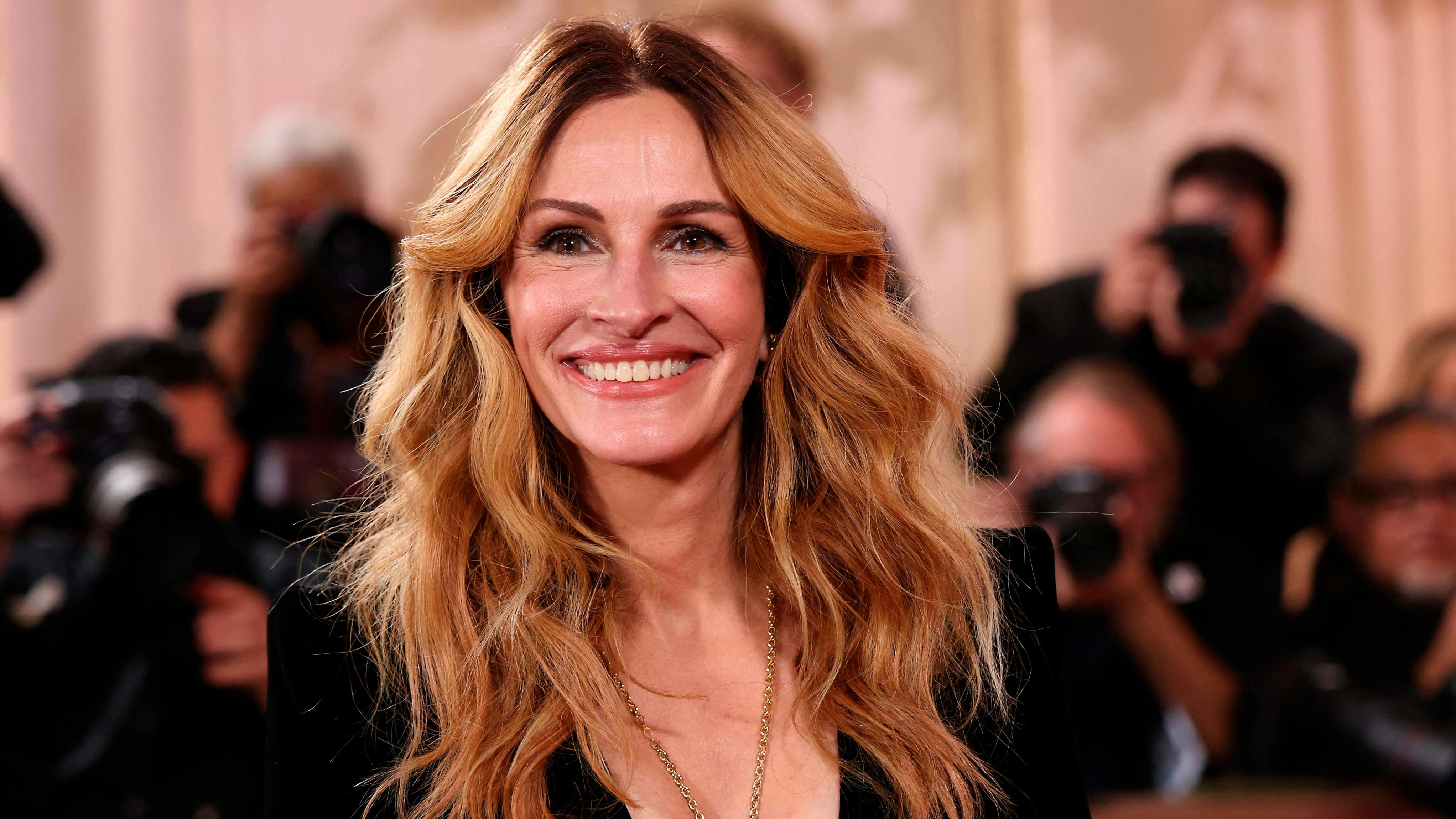 Julia Roberts strålede til Golden Globes 2026. 
