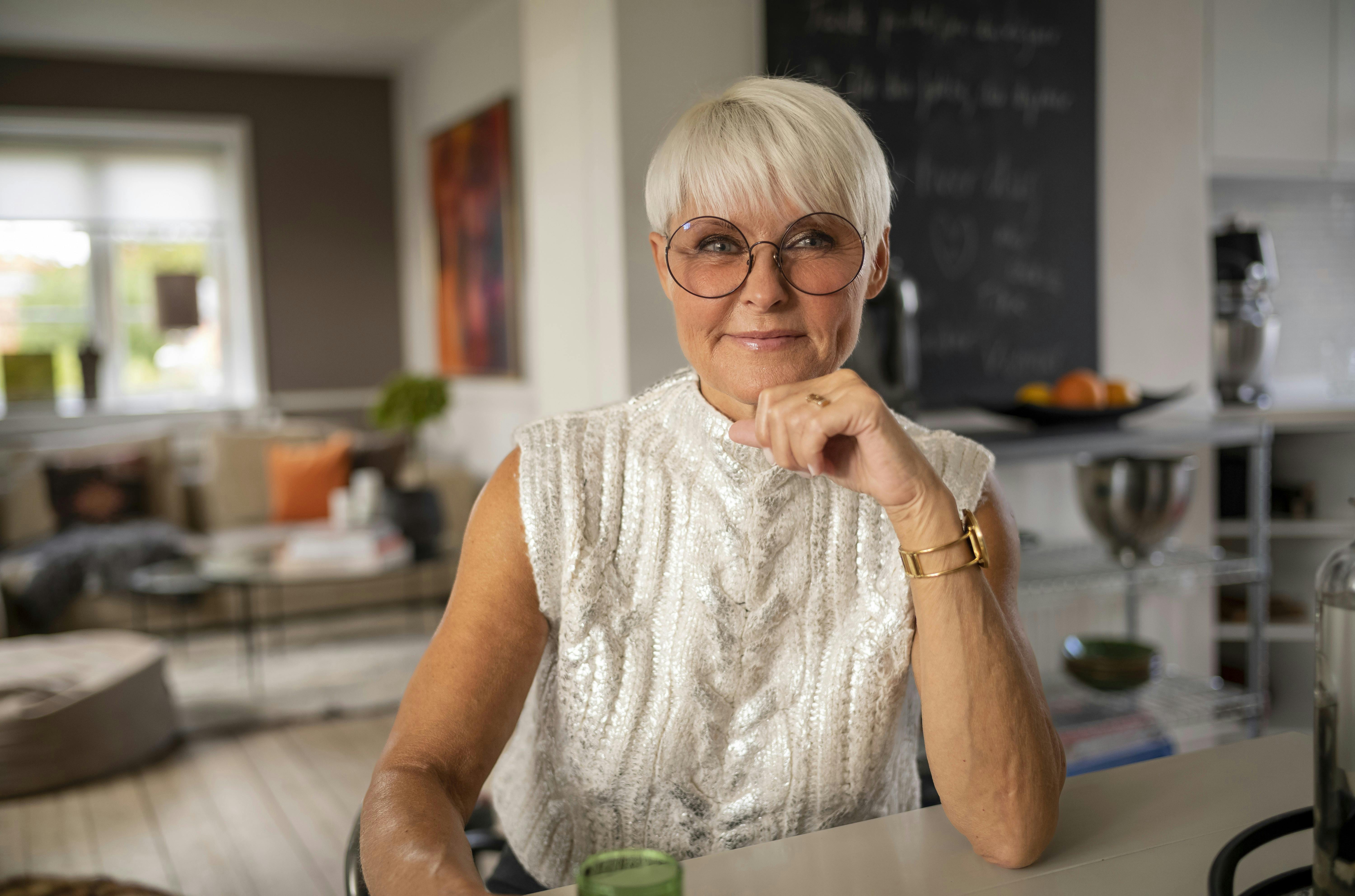 Line Baun Danielsen har sagt et sidste farvel til sin mor.