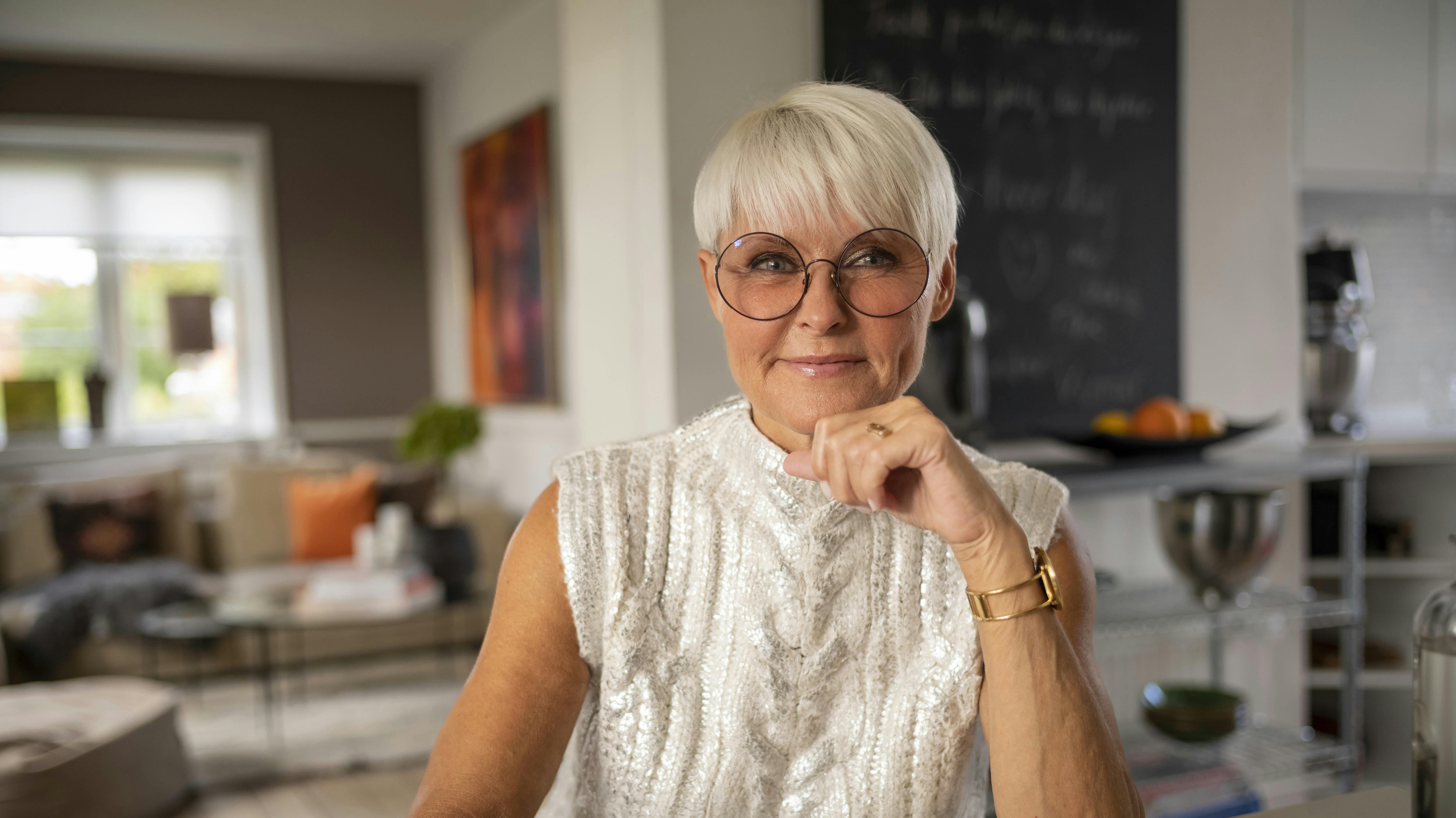 Line Baun Danielsen har sagt et sidste farvel til sin mor.