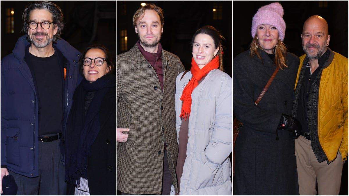 Gæster til repremiere på "Indenfor Murene". 