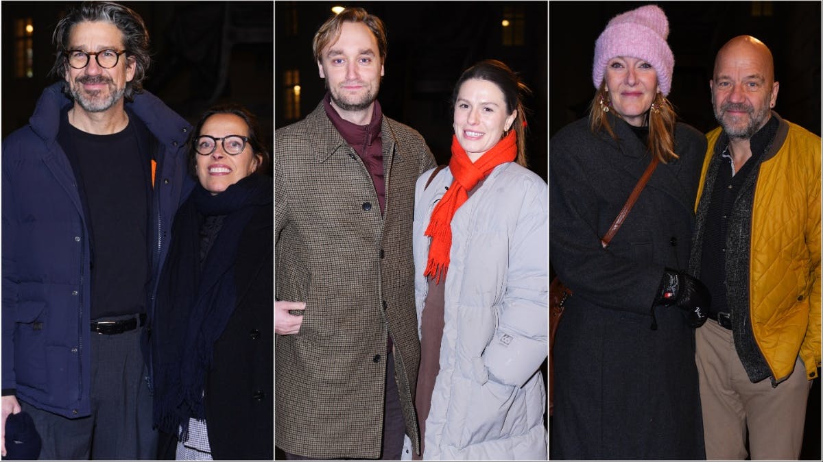 Gæster til repremiere på "Indenfor Murene".