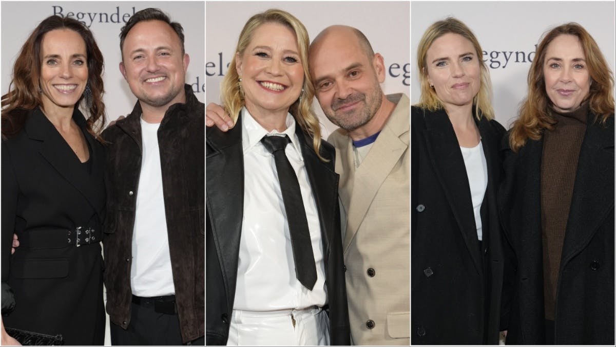 Gæster til premiere på "Begyndelser". 