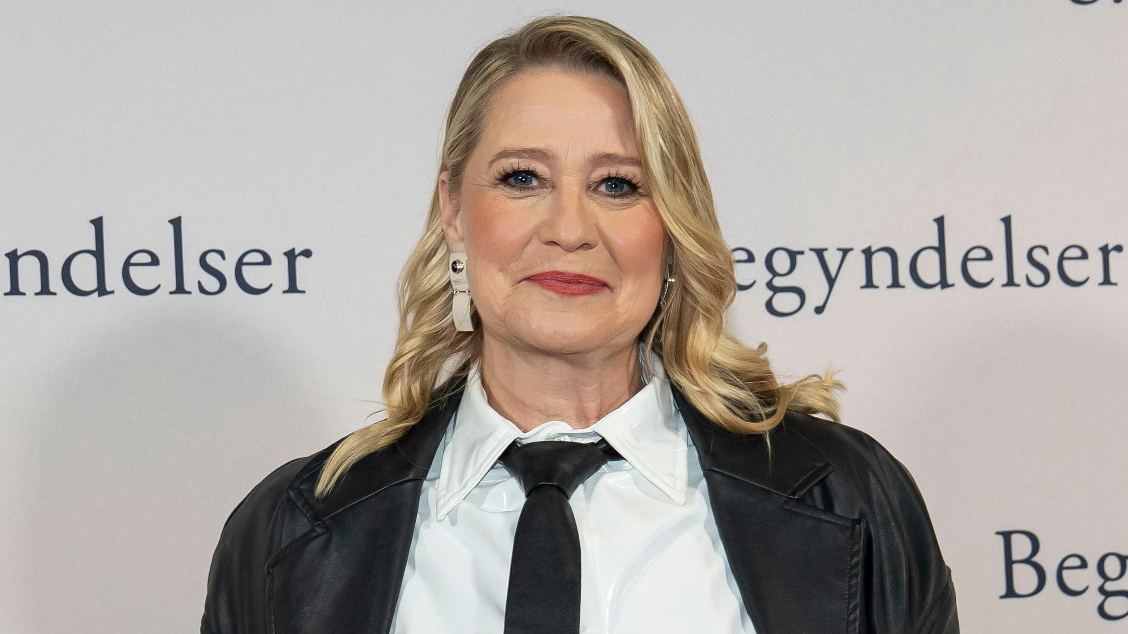 Skuespilleren Trine Dyrholm til gallapremieren på sin nye film "Begyndelser".