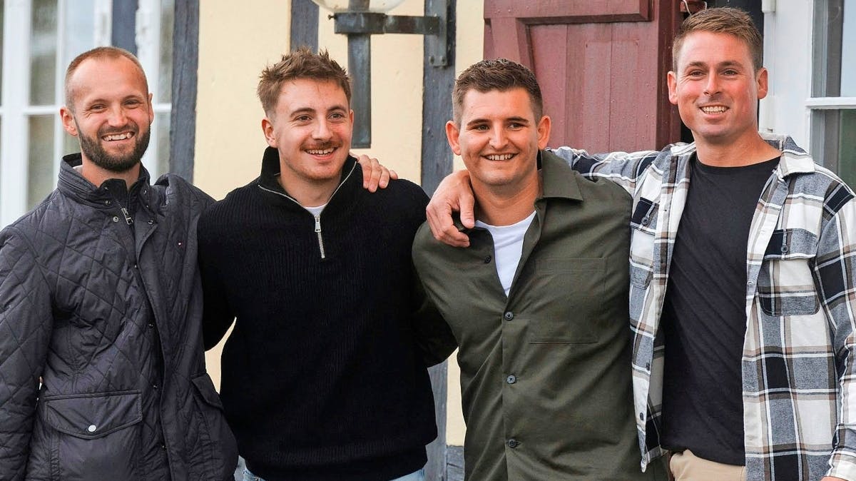 Christian, Smauel, Marcus og Brian er alle på jagt efter en kæreste i "Kærlighed hvor kragerne vender".